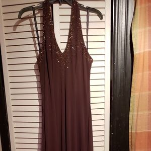 Formal brown dress